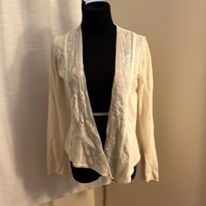 Bibelat Cream Cardigan Long Sleeve Size M